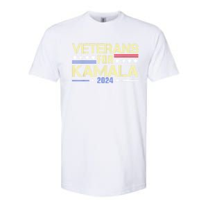 Veterans For Kamala American Flag Kamala Harris Supporter Softstyle CVC T-Shirt