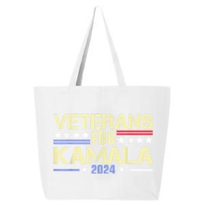 Veterans For Kamala American Flag Kamala Harris Supporter 25L Jumbo Tote