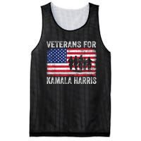 Veterans For Kamala Harris 2024 Election Usa Flag Military Mesh Reversible Basketball Jersey Tank