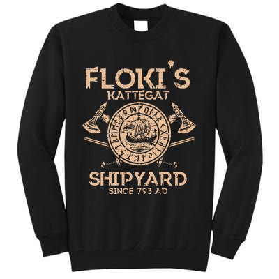 Viking Flokis Kattegat Shipyard Norse Mythology Tall Sweatshirt