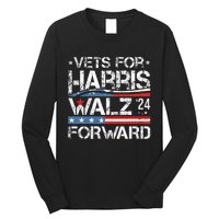 Vets For Kamala Harris Tim Walz Veterans For Harris Long Sleeve Shirt