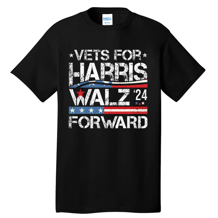 Vets For Kamala Harris Tim Walz Veterans For Harris Tall T-Shirt