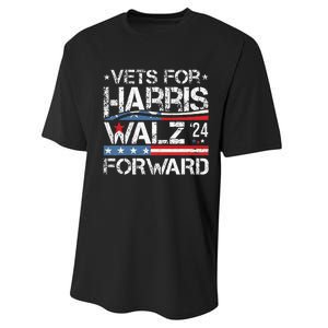 Vets For Kamala Harris Tim Walz Veterans For Harris Performance Sprint T-Shirt