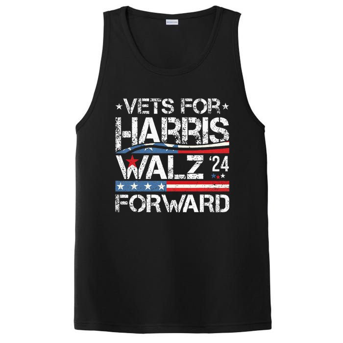 Vets For Kamala Harris Tim Walz Veterans For Harris PosiCharge Competitor Tank