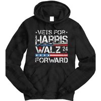 Vets For Kamala Harris Tim Walz Veterans For Harris Tie Dye Hoodie