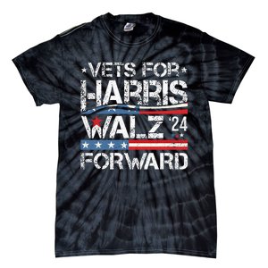 Vets For Kamala Harris Tim Walz Veterans For Harris Tie-Dye T-Shirt