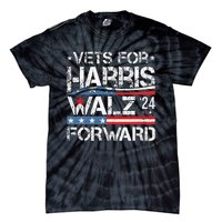 Vets For Kamala Harris Tim Walz Veterans For Harris Tie-Dye T-Shirt