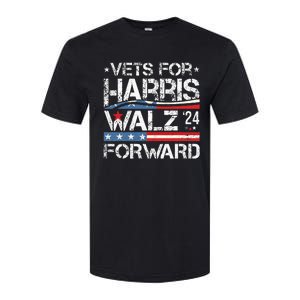 Vets For Kamala Harris Tim Walz Veterans For Harris Softstyle CVC T-Shirt