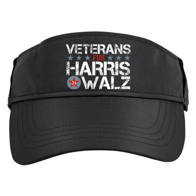 Veterans For Kamala Harris Tim Walz 2024 Vets Us Flag Kamala Adult Drive Performance Visor