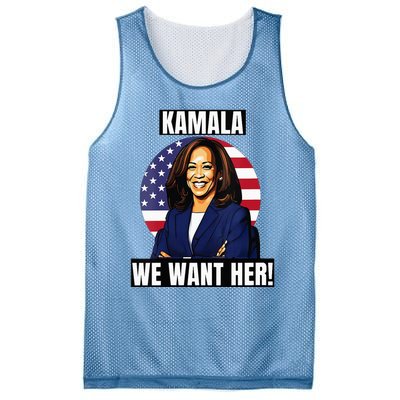 Vote For Kamala Harris 2024we Want Her For President Mesh Reversible Basketball Jersey Tank