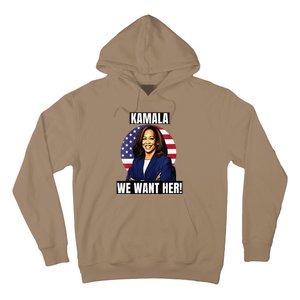 Vote For Kamala Harris 2024we Want Her For President Hoodie