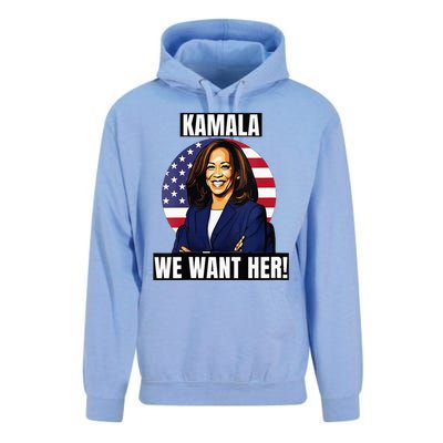 Vote For Kamala Harris 2024we Want Her For President Unisex Surf Hoodie