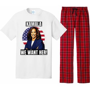 Vote For Kamala Harris 2024we Want Her For President Pajama Set