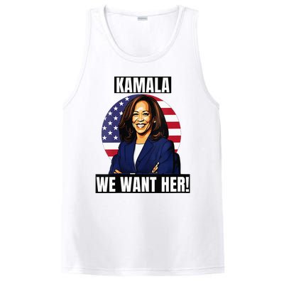 Vote For Kamala Harris 2024we Want Her For President PosiCharge Competitor Tank