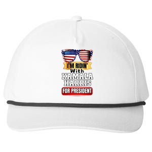 Vote For Kamala Harris 2024 President Election Campaign Snapback Five-Panel Rope Hat