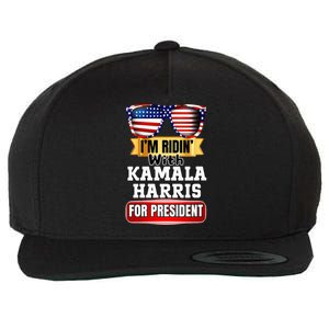 Vote For Kamala Harris 2024 President Election Campaign Wool Snapback Cap