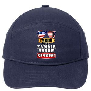 Vote For Kamala Harris 2024 President Election Campaign 7-Panel Snapback Hat