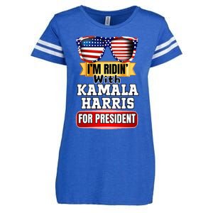 Vote For Kamala Harris 2024 President Election Campaign Enza Ladies Jersey Football T-Shirt