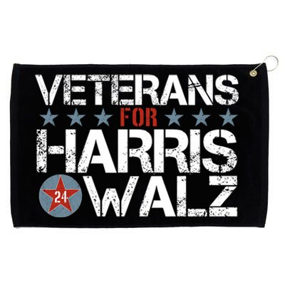 Veterans For Kamala Harris Tim Walz 2024 Vets Us Flag Kamala Grommeted Golf Towel