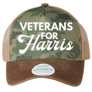 Veterans For Kamala Harris 2024 Election Legacy Tie Dye Trucker Hat