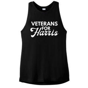 Veterans For Kamala Harris 2024 Election Ladies PosiCharge Tri-Blend Wicking Tank