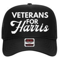 Veterans For Kamala Harris 2024 Election High Crown Mesh Back Trucker Hat