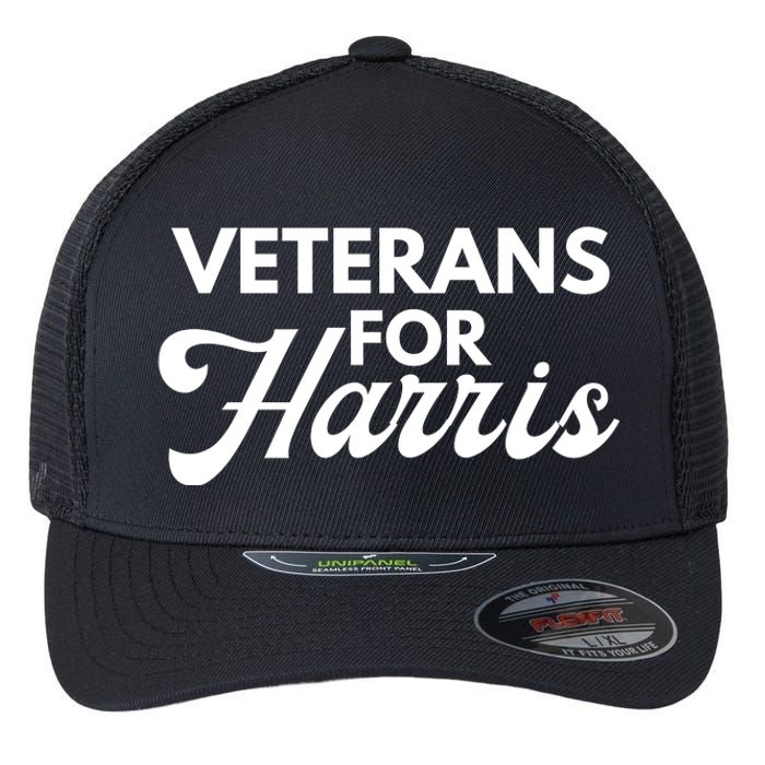 Veterans For Kamala Harris 2024 Election Flexfit Unipanel Trucker Cap