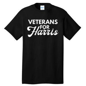 Veterans For Kamala Harris 2024 Election Tall T-Shirt