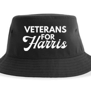 Veterans For Kamala Harris 2024 Election Sustainable Bucket Hat