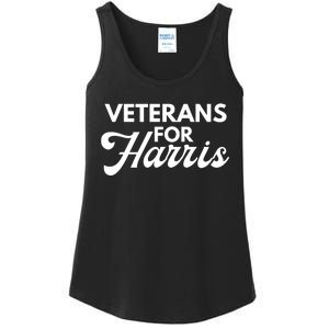 Veterans For Kamala Harris 2024 Election Ladies Essential Tank