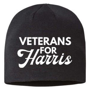 Veterans For Kamala Harris 2024 Election Sustainable Beanie