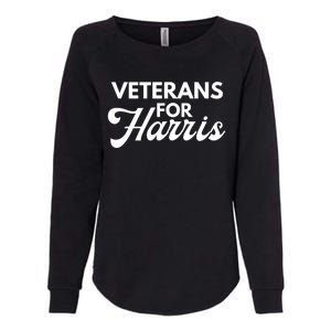 Veterans For Kamala Harris 2024 Election Womens California Wash Sweatshirt