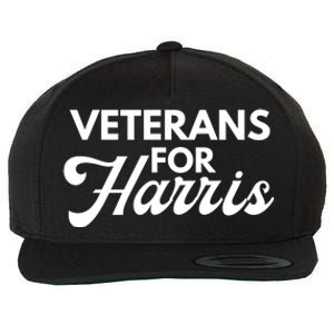 Veterans For Kamala Harris 2024 Election Wool Snapback Cap