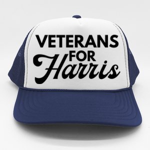 Veterans For Kamala Harris 2024 Election Trucker Hat