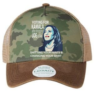 Voting For Kamala After Dropping Joe Is Like Shitting Legacy Tie Dye Trucker Hat