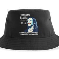 Voting For Kamala After Dropping Joe Is Like Shitting Sustainable Bucket Hat