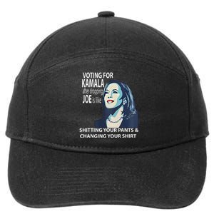 Voting For Kamala After Dropping Joe Is Like Shitting 7-Panel Snapback Hat