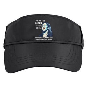 Voting For Kamala After Dropping Joe Is Like Shitting Adult Drive Performance Visor