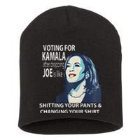 Voting For Kamala After Dropping Joe Is Like Shitting Short Acrylic Beanie