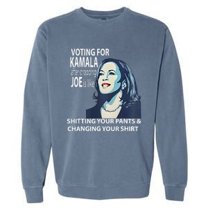 Voting For Kamala After Dropping Joe Is Like Shitting Garment-Dyed Sweatshirt