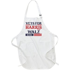 Vets For Kamala Harris Tim Walz Veterans For Harris Full-Length Apron With Pockets