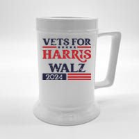 Vets For Kamala Harris Tim Walz Veterans For Harris Beer Stein