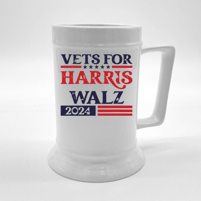 Vets For Kamala Harris Tim Walz Veterans For Harris Beer Stein