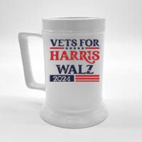 Vets For Kamala Harris Tim Walz Veterans For Harris Beer Stein