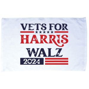 Vets For Kamala Harris Tim Walz Veterans For Harris Microfiber Hand Towel