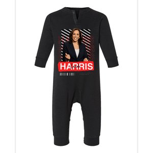 Vote For Kamala Harris – Presidential Election 2024 Infant Fleece One Piece