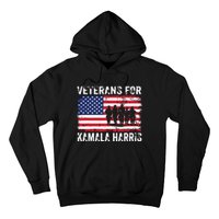 Veterans For Kamala Harris 2024 Election Usa Flag Military Hoodie