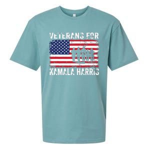 Veterans For Kamala Harris 2024 Election Usa Flag Military Sueded Cloud Jersey T-Shirt