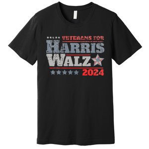 Veterans For Kamala Harris Tim Walz 2024 Premium T-Shirt