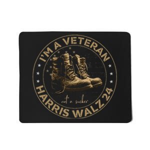 Veterans For Kamala Harris Tim Walz 2024 Election Usa Flag Mousepad